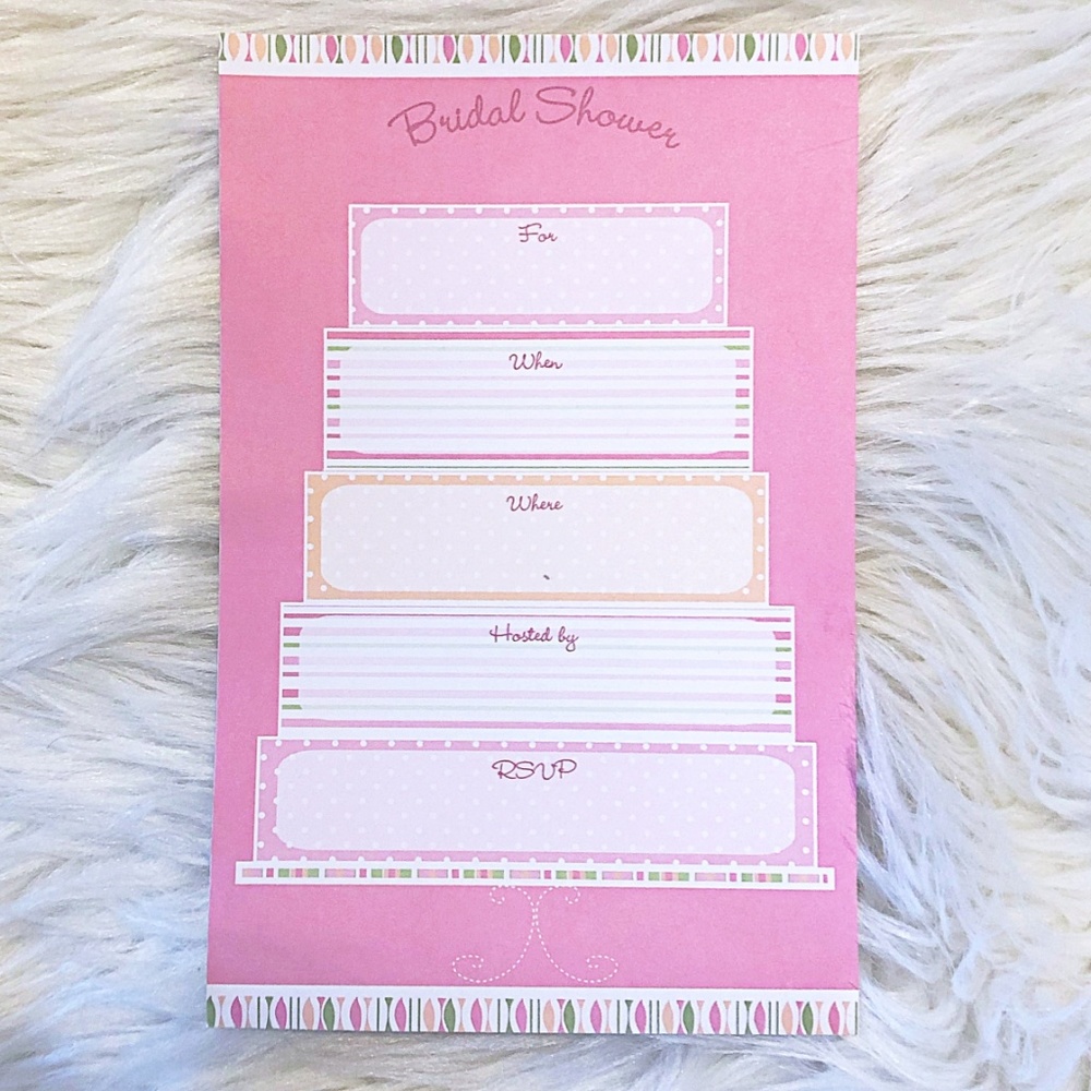 $5 CLEARANCE! Bridal Shower Wedding Cake Invitation Set - Picture 6 of 9